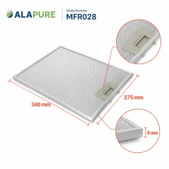 Alapure Metaalfilter geschikt voor Inventum 40600909001 340x275mm