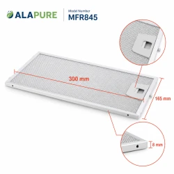 Alapure Metaalfilter geschikt voor Neff 746789 / 00746789 165x302mm