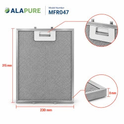 Alapure Metaalfilter geschikt voor Novy 315x230mm 506-8030