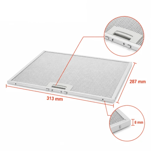 Neff Metaalfilter 672373 / 00672373 313x287x8mm