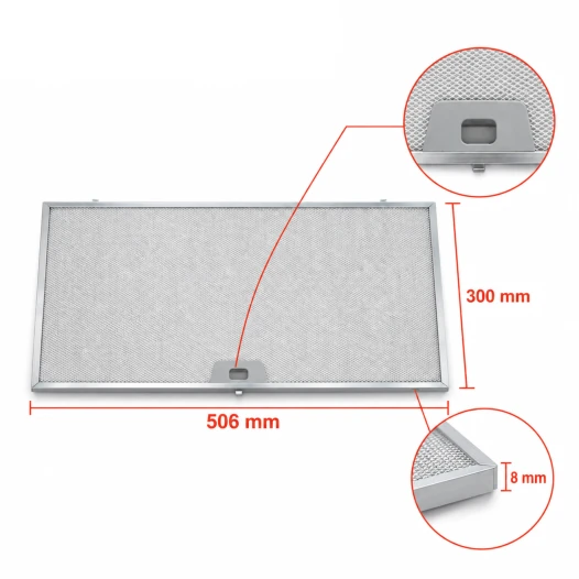 Electrolux Metaalfilter 4055135349 506x300x8mm