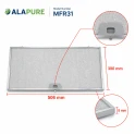 Alapure Metaalfilter geschikt voor Zanussi 4055135349 506x300x8mm