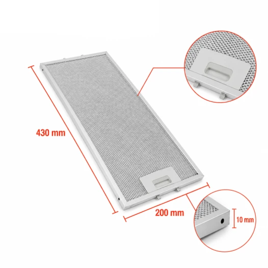 AEG Metaalfilter 50268357006 432x200x10mm