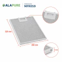 Alapure Metaalfilter geschikt voor Balay 363095 / 00363095 320x280x8mm