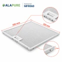 Alapure Metaalfilter geschikt voor Bosch 362381 / 00362381 320x330mm