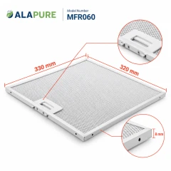 Alapure Metaalfilter geschikt voor Siemens 362381 / 00362381 320x330mm
