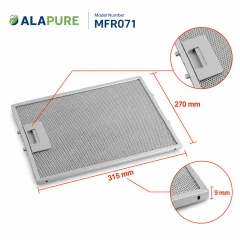 Novy Metaalfilter 508-9008 / 6200020 315x270x9mm van Alapure MFR071