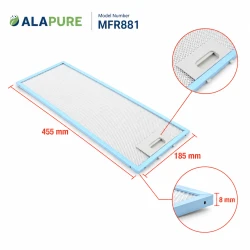 Alapure Metaalfilter geschikt voor AEG 4055241147 455x185x8mm