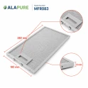 Alapure Metaalfilter geschikt voor Bosch 11022472 382x192x8mm