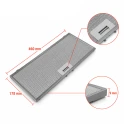 Elica Metaalfilter GF03FC 459x178x8mm