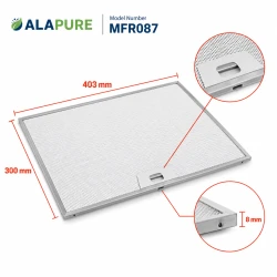 Alapure Metaalfilter geschikt voor Franke 133.0059.041 402x300x8mm