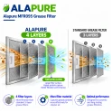 Alapure Metaalfilter geschikt voor Whirlpool 481248048083 215x268x8mm