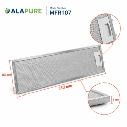 Alapure Metaalfilter geschikt voor Gorenje 366534 534x159x7mm