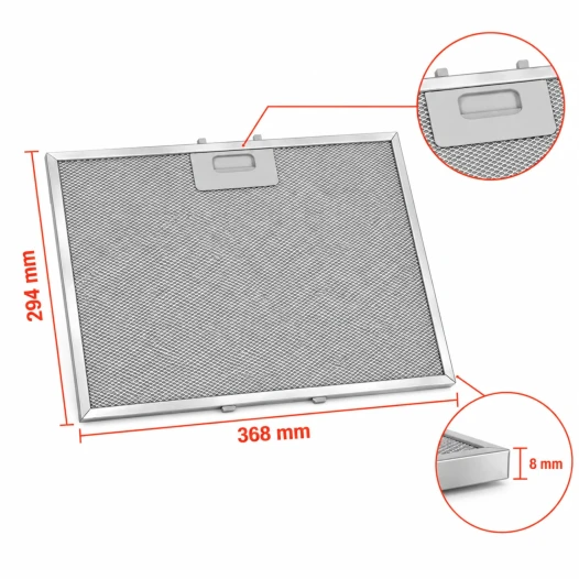 Whirlpool Metaalfilter 481248088071 294x368mm