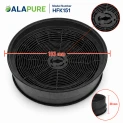 Alapure Koolstoffilter geschikt voor Airlux 89000751 / D180 / 34468 / CR300 / CHF180/B