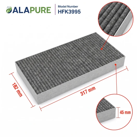 Alapure HFK3995 Compatible met Miele Koolstoffilter DKF29 / 11292130