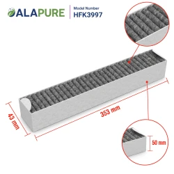 Alapure HFK3997 Geschikt voor Miele Koolstoffilter DKF30-P / 11662790