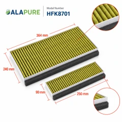 Alapure CleanAir Plus Koolstoffilter geschikt voor Neff 11041790 / Z51AIA0X0