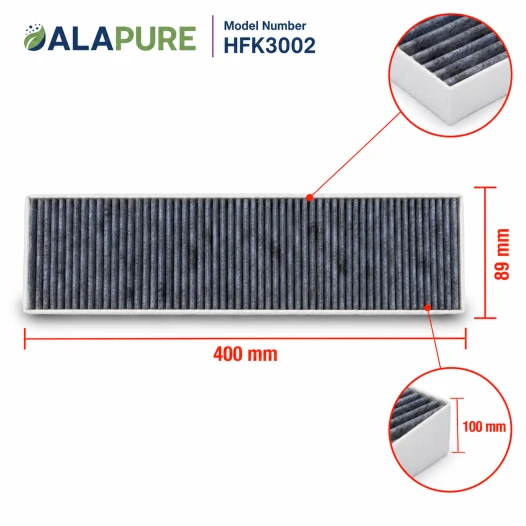 Alapure HFK3002 Koolstoffilter geschikt voor Gaggenau 17003002 / 792273 / AA413110 / AA413111