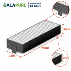 Alapure Akoestisch Filter geschikt voor Bosch 17004801 / HEZ9VEDU0
