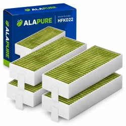 Alapure CleanAir Plus Koolstoffilter geschikt voor Bosch Serie 4 / Serie 6 / Serie 8 (4st.)
