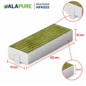 Alapure CleanAir Koolstoffilter geschikt voor Neff 17007439 / Z821VR1