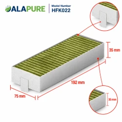 Alapure CleanAir Plus Koolstoffilter geschikt voor Bosch Serie 4 / Serie 6 / Serie 8 (4st.)