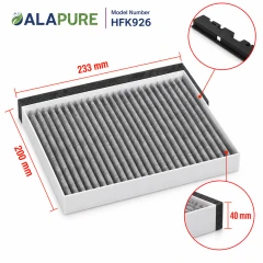 Alapure CleanAir Koolstoffilter geschikt voor Siemens 11049701 / LZ53251