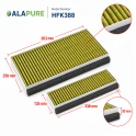 Alapure CleanAir Plus Koolstoffilter geschikt voor Siemens 17005388 / LZ10AFA00 (set)