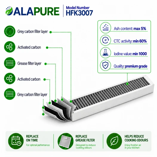 Alapure HFK3007 Geur En Fijnstoffilter geschikt voor HF3007