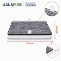 Alapure HFK3451 Geschikt voor Miele Koolstoffilter DKF36-P