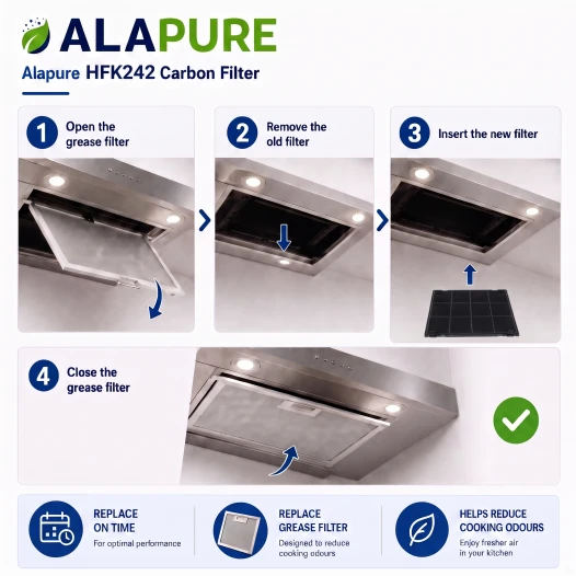 Alapure Koolstoffilter geschikt voor Hotpoint-Ariston C00308181 / 484000008777