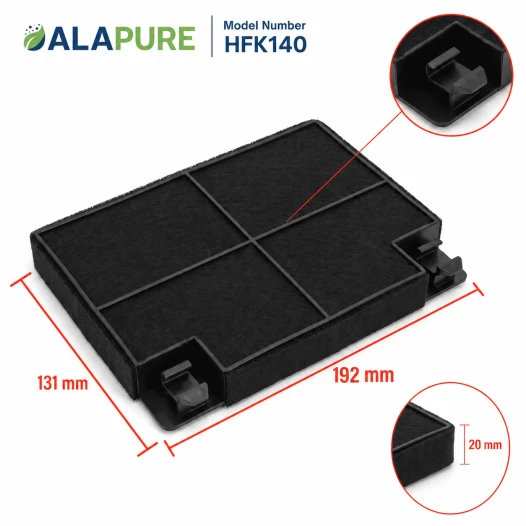 Alapure Koolstoffilter geschikt voor Constructa 640550 / 00640550
