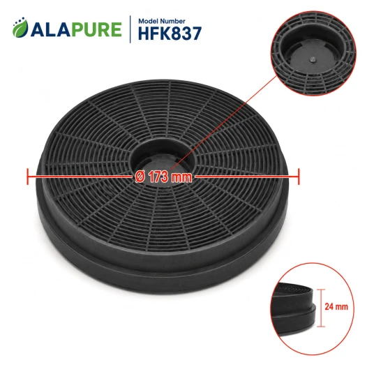 Alapure HFK837 koolstoffilter geschikt voor SABA Koolstoffilter FCHD600