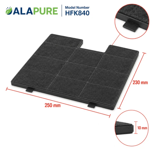 Alapure HFK840 koolstoffilter geschikt voor Amica Koolstoffilter KF 17142 / KF17142