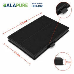 Alapure HFK432 Koolstoffilter geschikt voor 00705432 / 705432 / 11026771 / DHZ5346