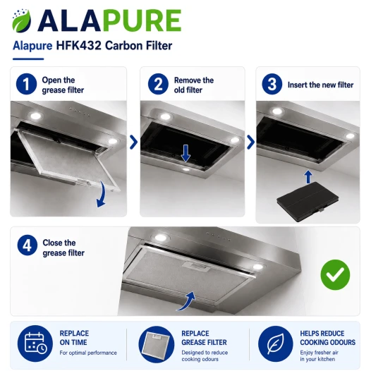 Alapure Koolstoffilter geschikt voor Balay 00705432 / 705432 / 11026771