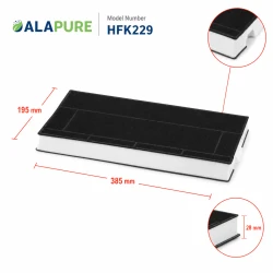 Alapure Koolstoffilter geschikt voor Gaggenau 00434229 / DHZ4506 / KF280001 / 434229