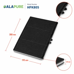 Alapure Koolstoffilter geschikt voor Neff 11008080 / 11025805 / Z54TC01X0