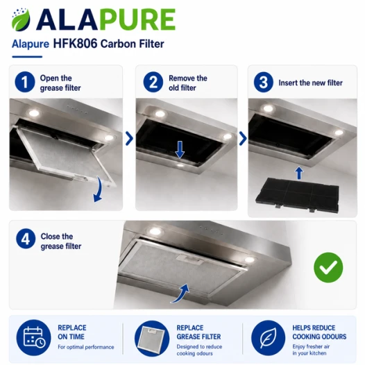 Alapure Koolstoffilter geschikt voor Neff 11025806 / Z54TC02X0 / 11008216