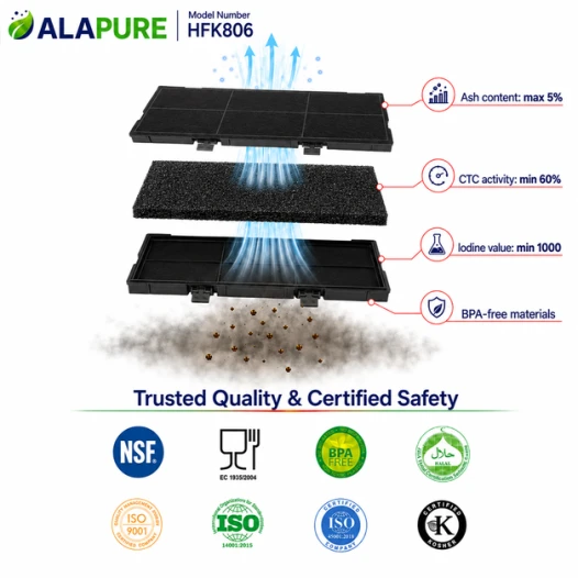 Alapure Koolstoffilter geschikt voor Neff 11025806 / Z54TC02X0 / 11008216