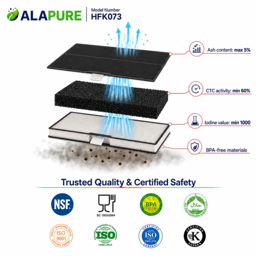 Alapure Koolstoffilter geschikt voor Gaggenau 00744073 / 744073 / 669648 / AA220110