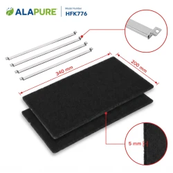 Alapure Koolstoffilter geschikt voor Sauter 74X5766 / AK505AE1 (2St.)