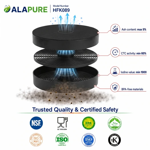 Alapure koolstoffilter geschikt voor Gorenje FWK-130 / 408994 / AH122 (2st.)
