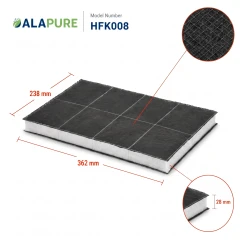 Alapure Koolstoffilter geschikt voor Bosch 00460008 / 460008