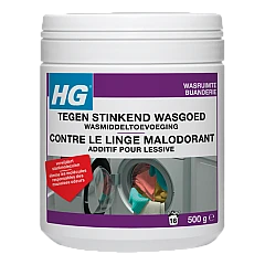 HG tegen stinkend wasgoed wasmiddeltoevoeging 150gr HG tegen stinkend wasgoed wasmiddeltoevoeging 150gr