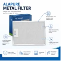 Alapure Metaalfilter geschikt voor Bosch 362380 / 00362380 320x220mm