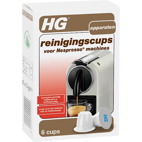 HG reinigingscups voor Nespresso machines HG reinigingscups voor Nespresso machines