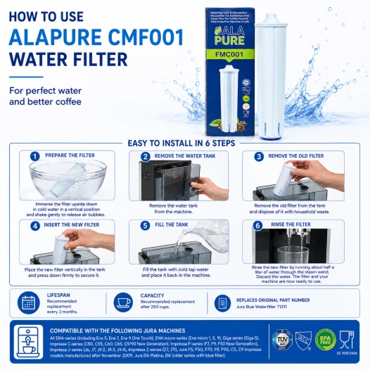 Alapure Waterfilter geschikt voor AquaCrest AQK-03
