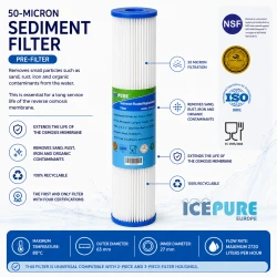 20 inch Pre-Filter Sediment 50 Micron van Alapure ALA-PPL20-50